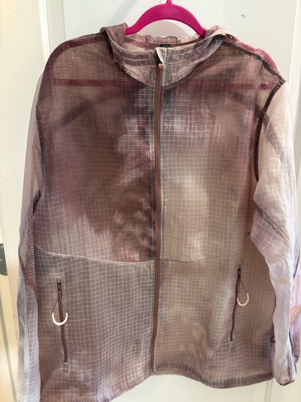 Lululemon Team Canada Olympic Sheer Ripstop Jacket Hooded Zip Large Rare